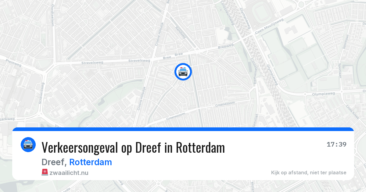 Verkeersongeval op Dreef in Rotterdam — 19 mei 2026
