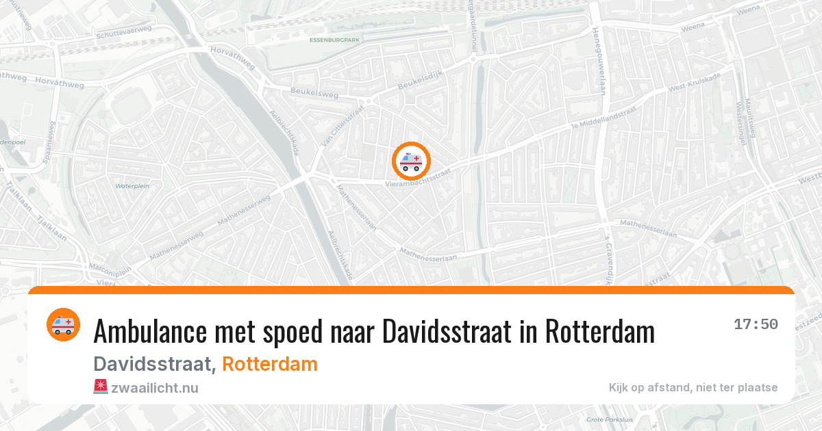 Ambulance met spoed naar Davidsstraat in Rotterdam — 2 jun 2026