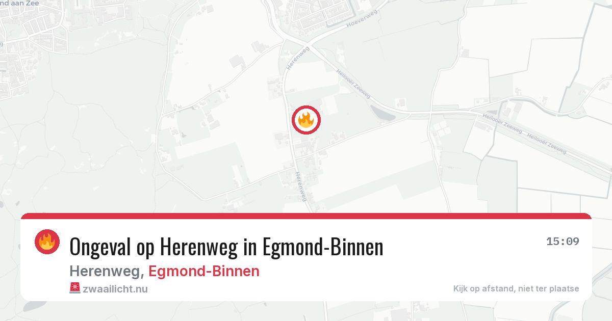Ongeval op Herenweg in Egmond-Binnen — 5 mrt 2026