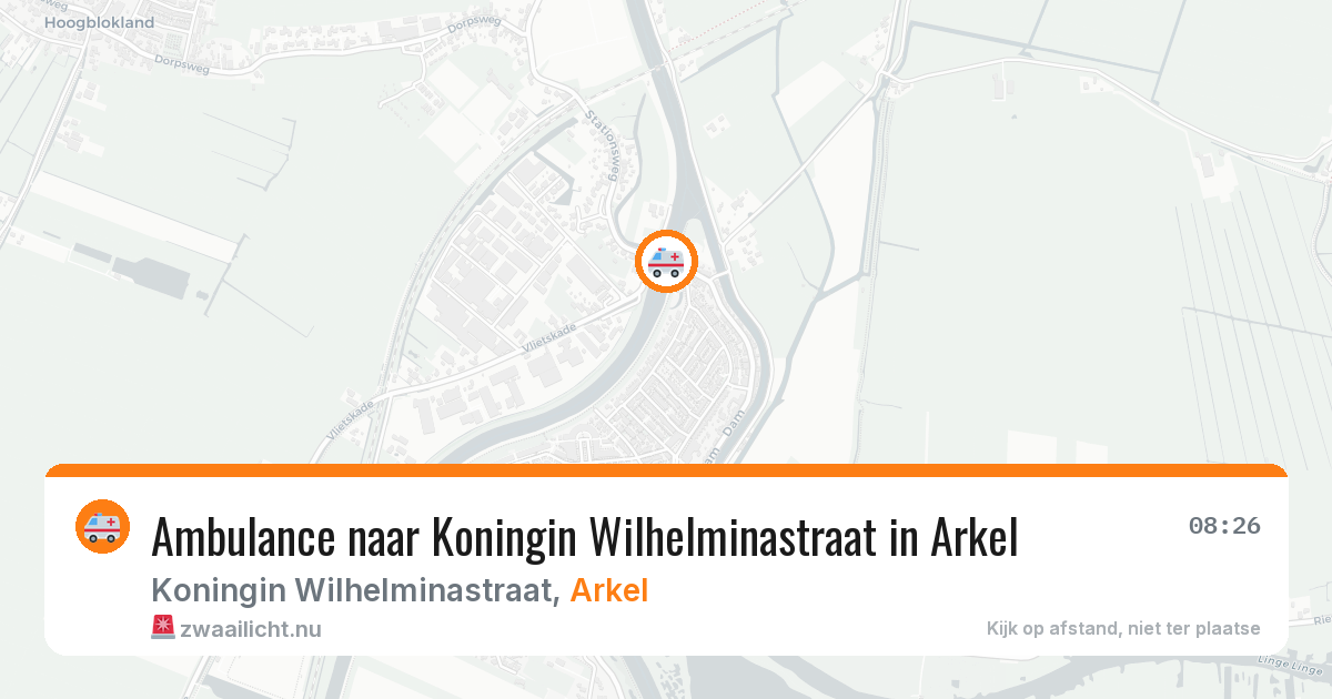 Ambulance naar Koningin Wilhelminastraat in Arkel — 7 apr 2026