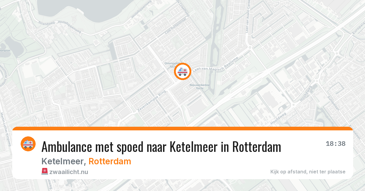 Ambulance met spoed naar Ketelmeer in Rotterdam — 25 jul 2026