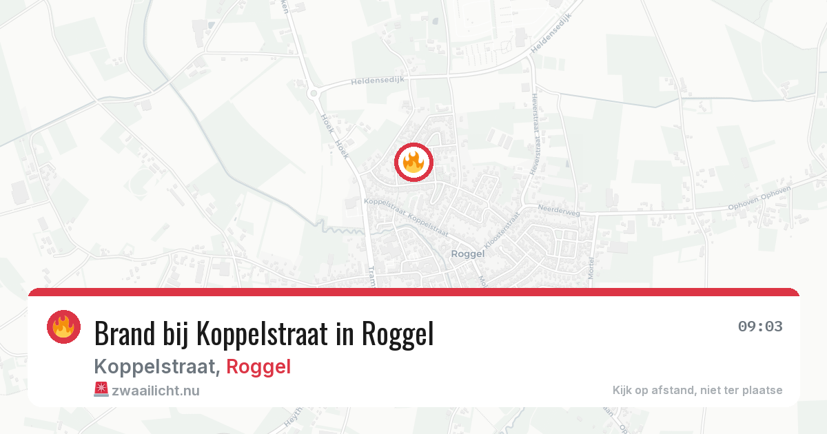 Brand bij Koppelstraat in Roggel — 28 jun 2026