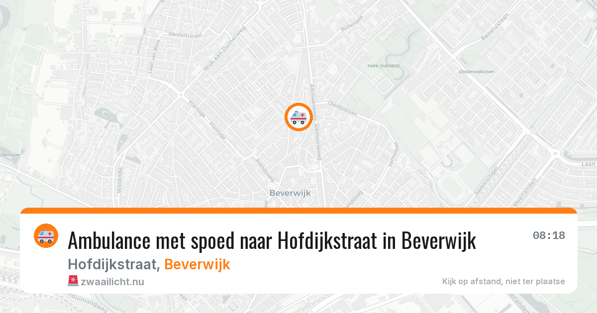 Ambulance met spoed naar Hofdijkstraat in Beverwijk — 23 jul 2026