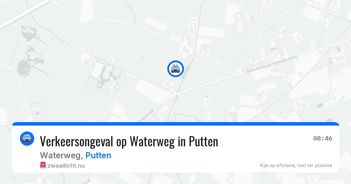 Verkeersongeval op Waterweg in Putten — 30 mrt 2026