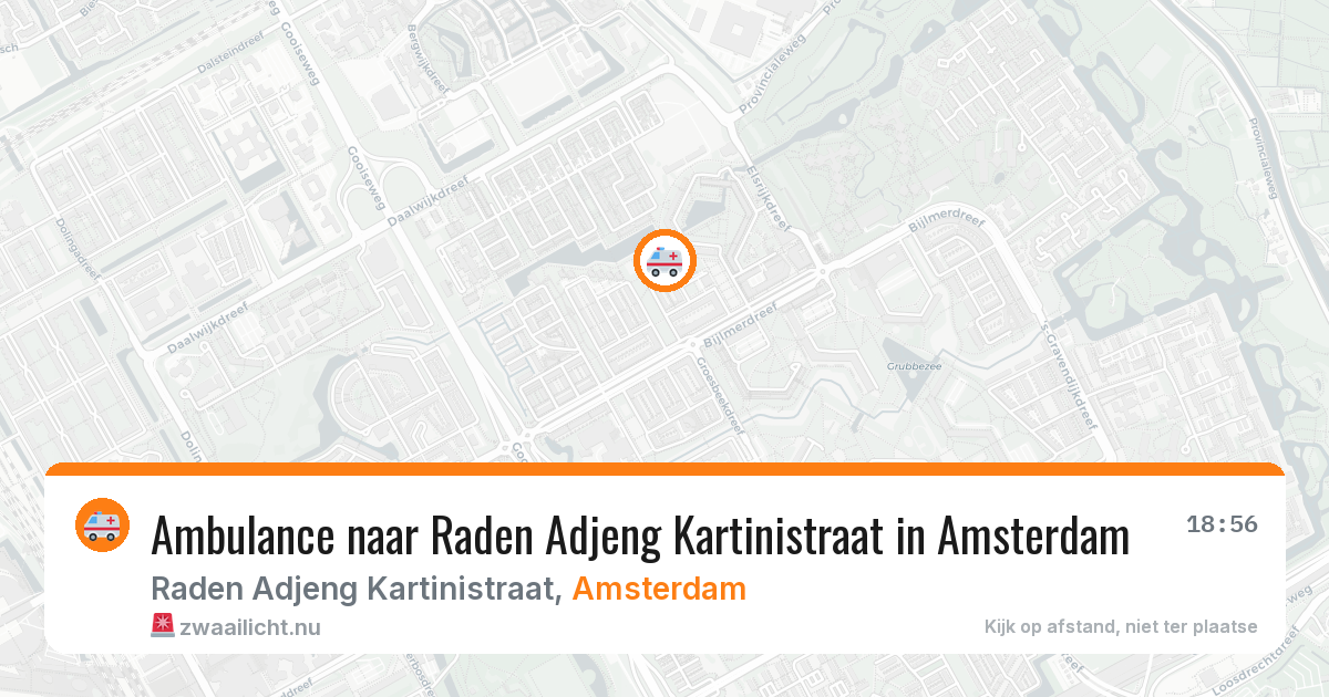 Ambulance naar Raden Adjeng Kartinistraat in Amsterdam — 24 mrt 2026