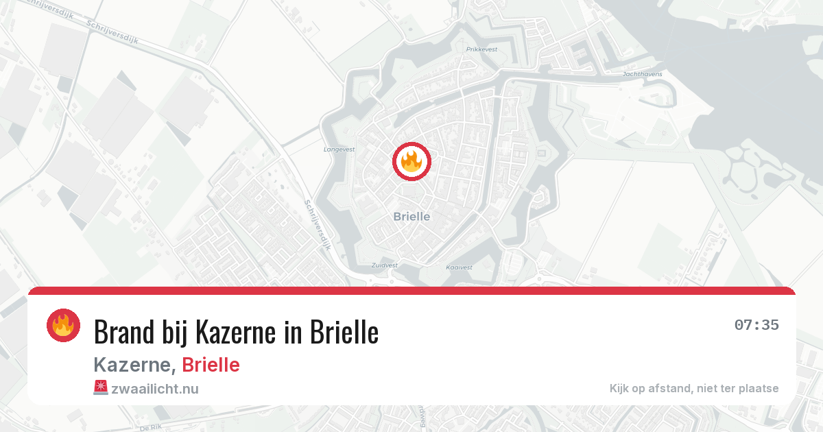 Brand bij Kazerne in Brielle — 22 mrt 2026