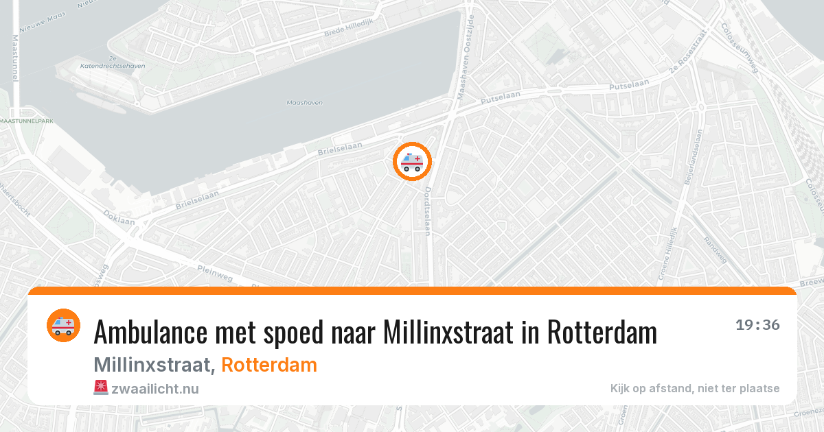 Ambulance met spoed naar Millinxstraat in Rotterdam — 19 mrt 2026