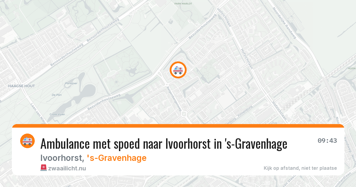 Ambulance met spoed naar Ivoorhorst in 's-Gravenhage — 27 jul 2026