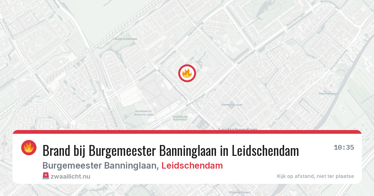 Brand bij Burgemeester Banninglaan in Leidschendam — 22 mei 2026