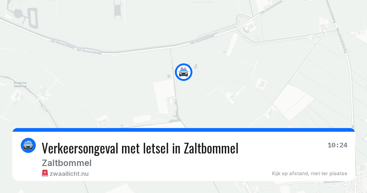 Verkeersongeval met letsel in Zaltbommel — 8 jul 2026