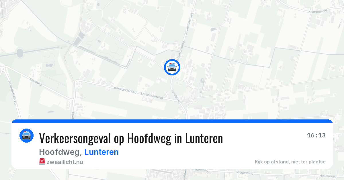 Verkeersongeval op Hoofdweg in Lunteren — 23 jul 2026