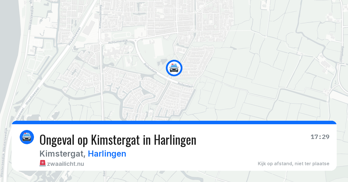 Ongeval op Kimstergat in Harlingen — 24 mei 2026