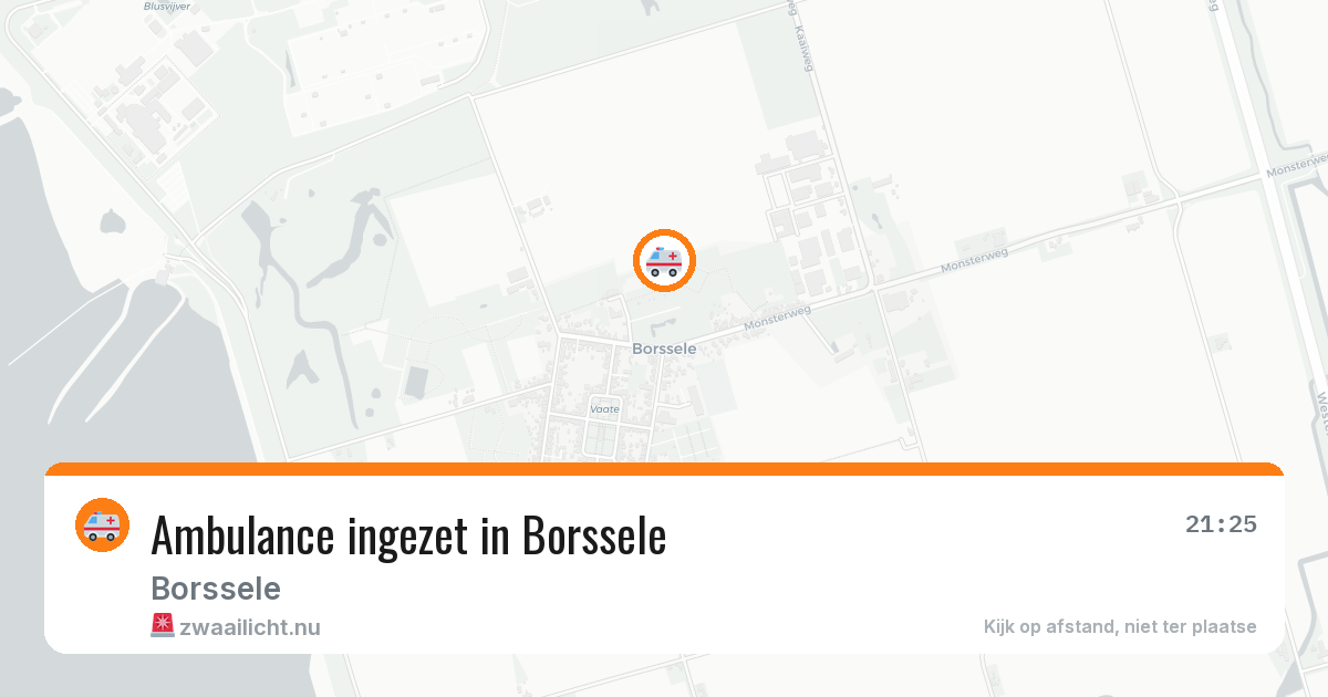 Ambulance ingezet in Borssele — 8 apr 2026