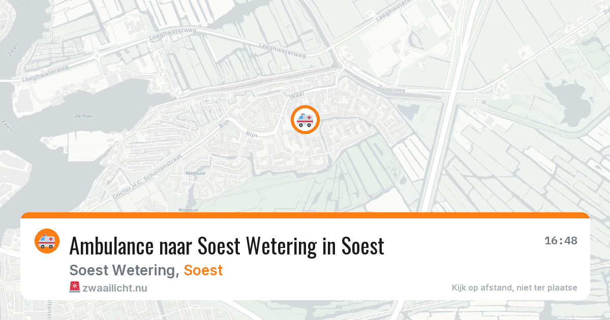 Ambulance naar Soest Wetering in Soest — 25 jul 2026