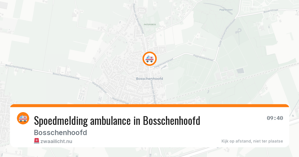 Spoedmelding ambulance in Bosschenhoofd — 8 apr 2026