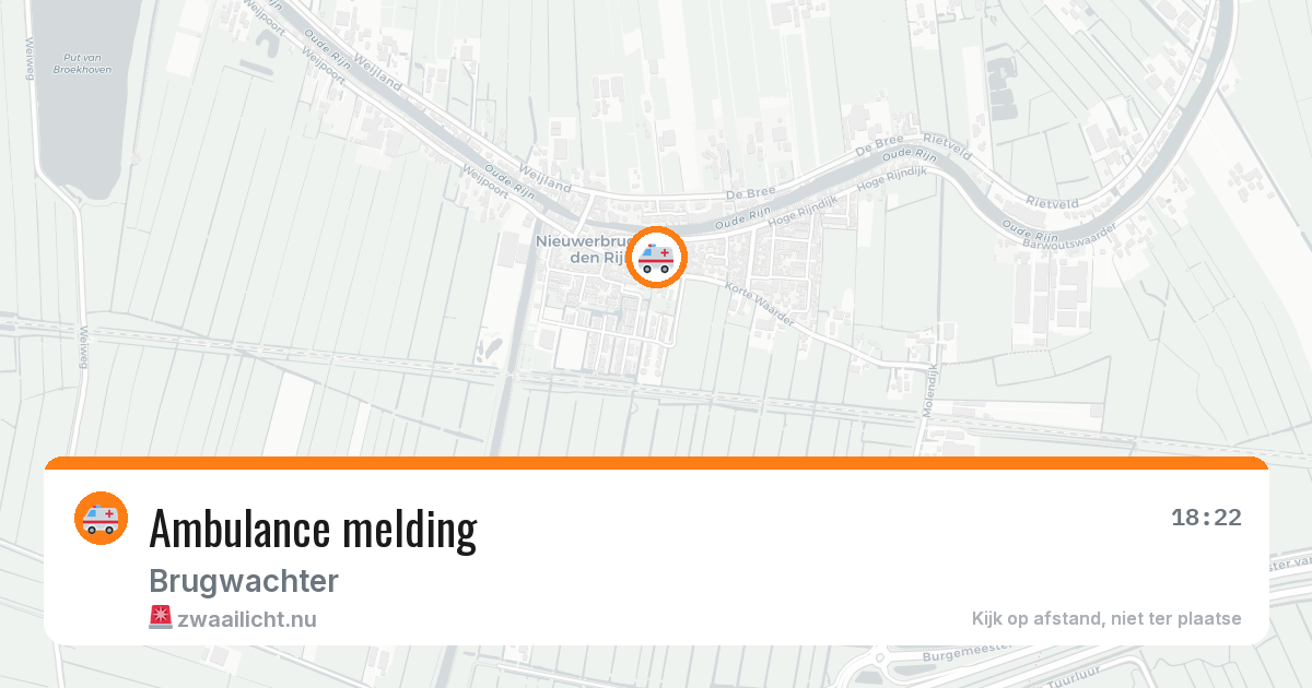 Ambulance melding — 10 jul 2026