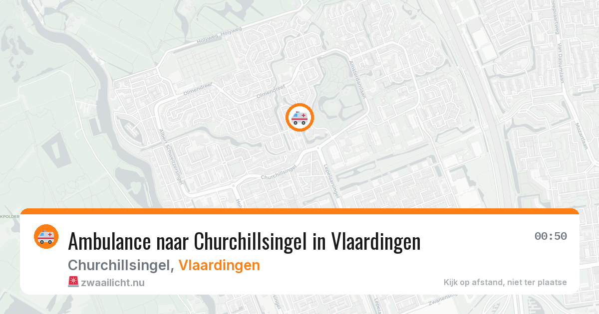 Ambulance naar Churchillsingel in Vlaardingen — 17 jul 2026