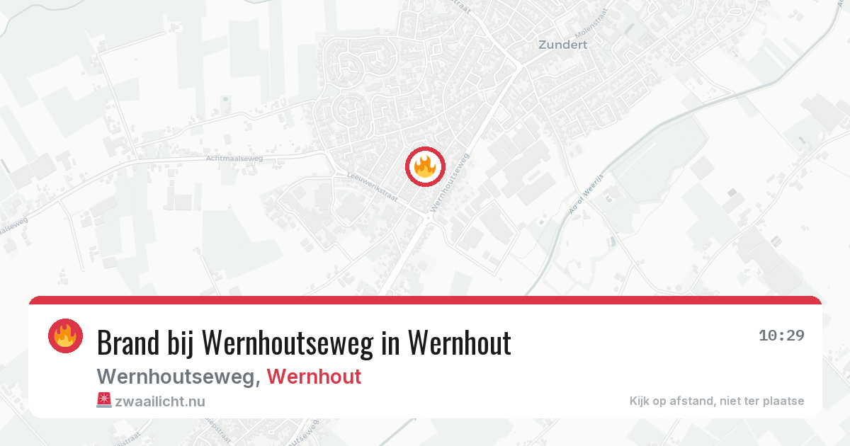 Brand bij Wernhoutseweg in Wernhout — 10 mei 2026