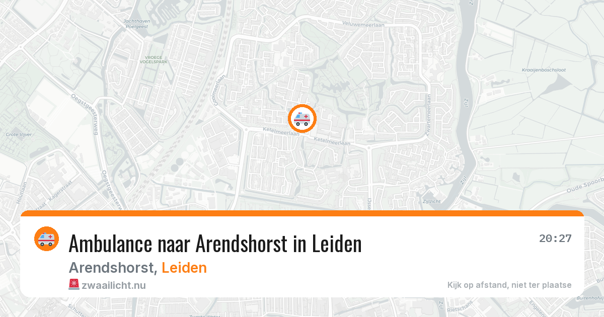 Ambulance naar Arendshorst in Leiden — 10 mrt 2026