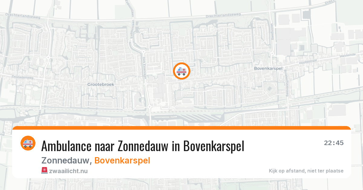 Ambulance naar Zonnedauw in Bovenkarspel — 15 jul 2026