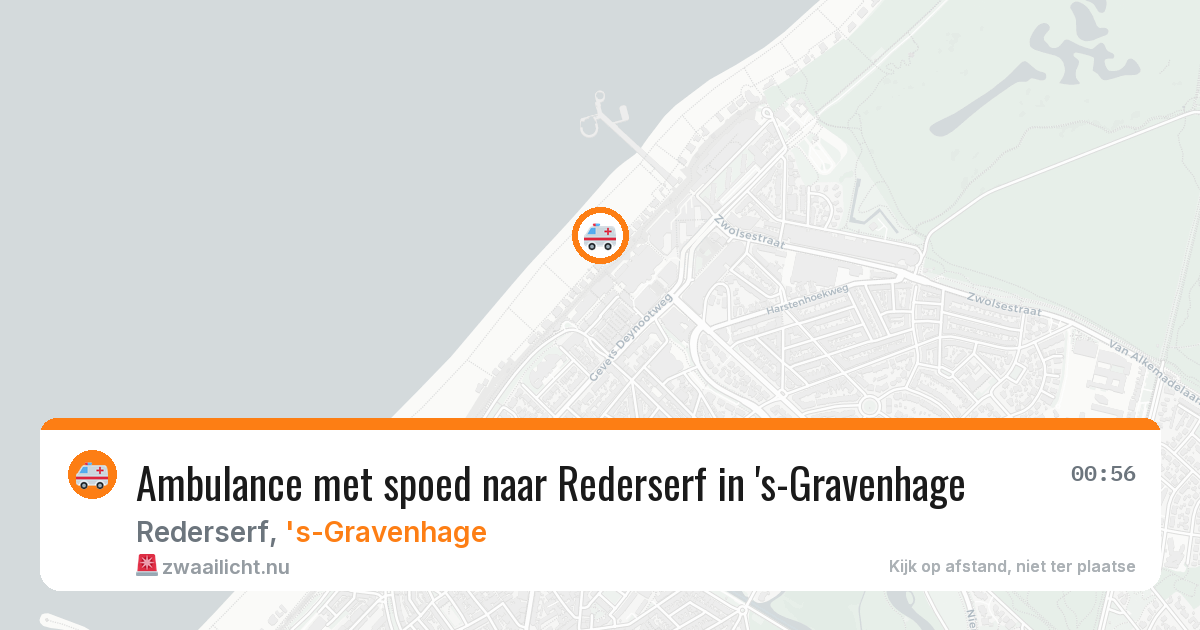Ambulance met spoed naar Rederserf in 's-Gravenhage — 9 jun 2026