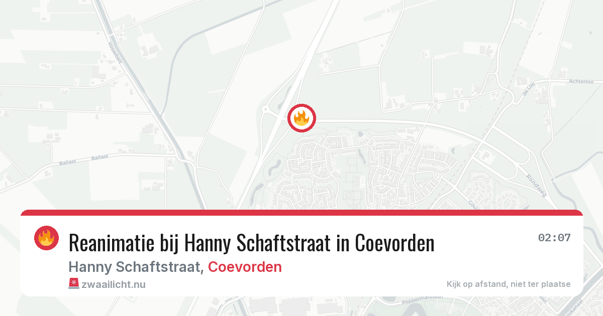 Reanimatie bij Hanny Schaftstraat in Coevorden — 28 apr 2026