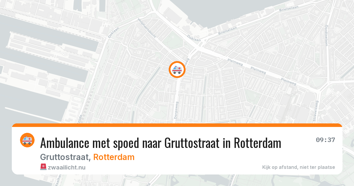 Ambulance met spoed naar Gruttostraat in Rotterdam — 5 jun 2026