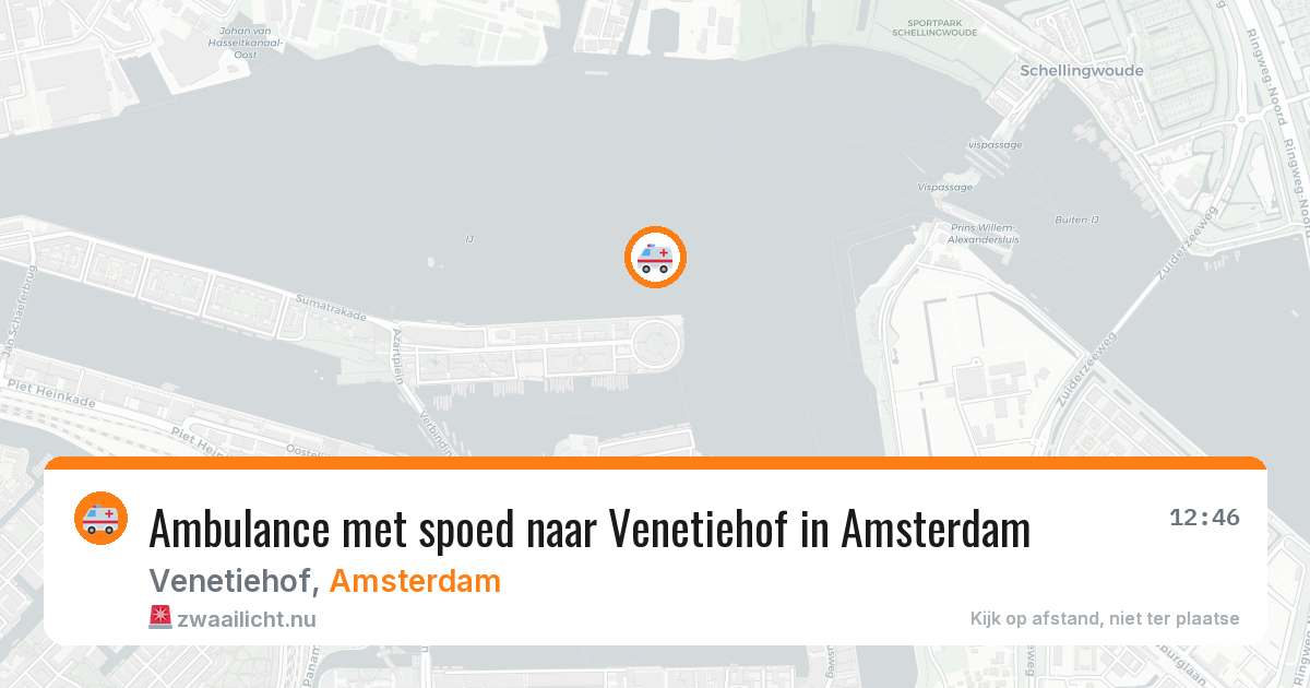 Ambulance met spoed naar Venetiehof in Amsterdam — 24 jul 2026