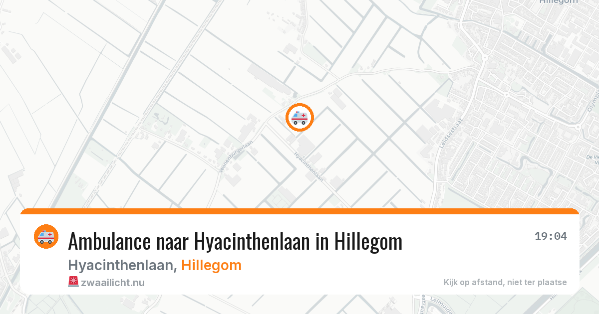 Ambulance naar Hyacinthenlaan in Hillegom — 16 mrt 2026