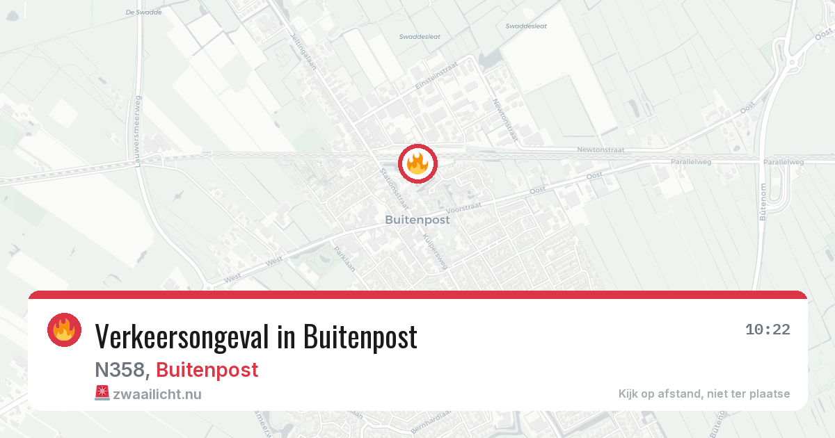 Verkeersongeval in Buitenpost — 12 jul 2026