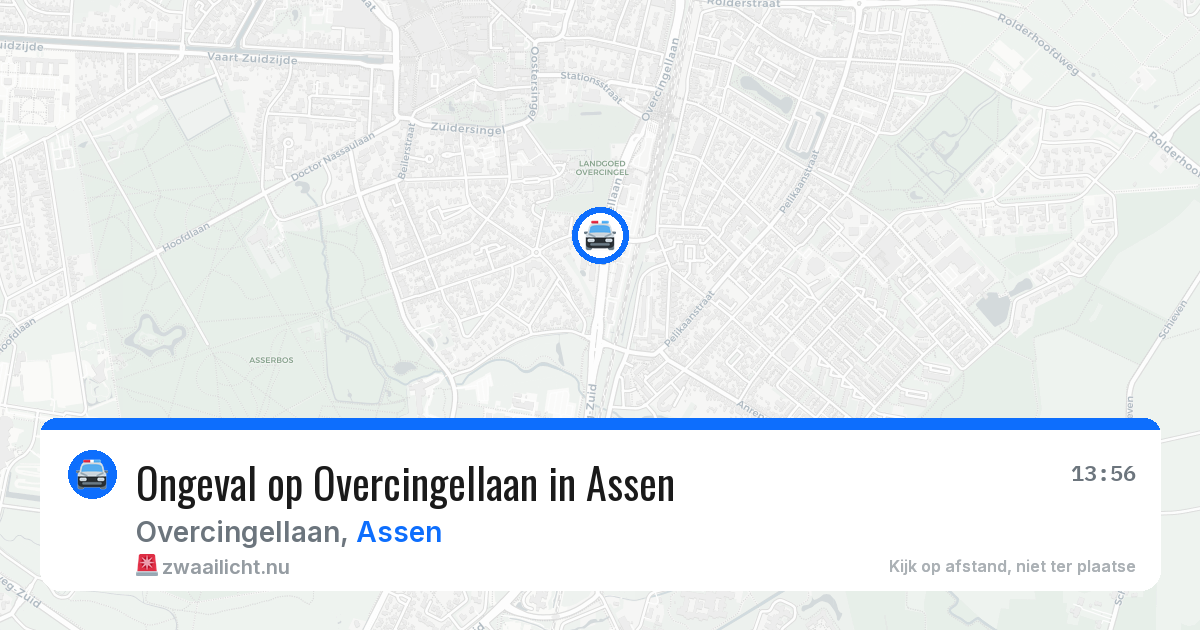 Ongeval op Overcingellaan in Assen — 20 jan 2026