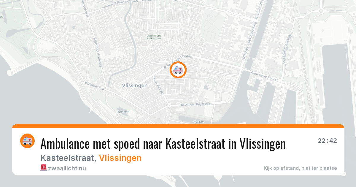 Ambulance met spoed naar Kasteelstraat in Vlissingen — 3 apr 2026
