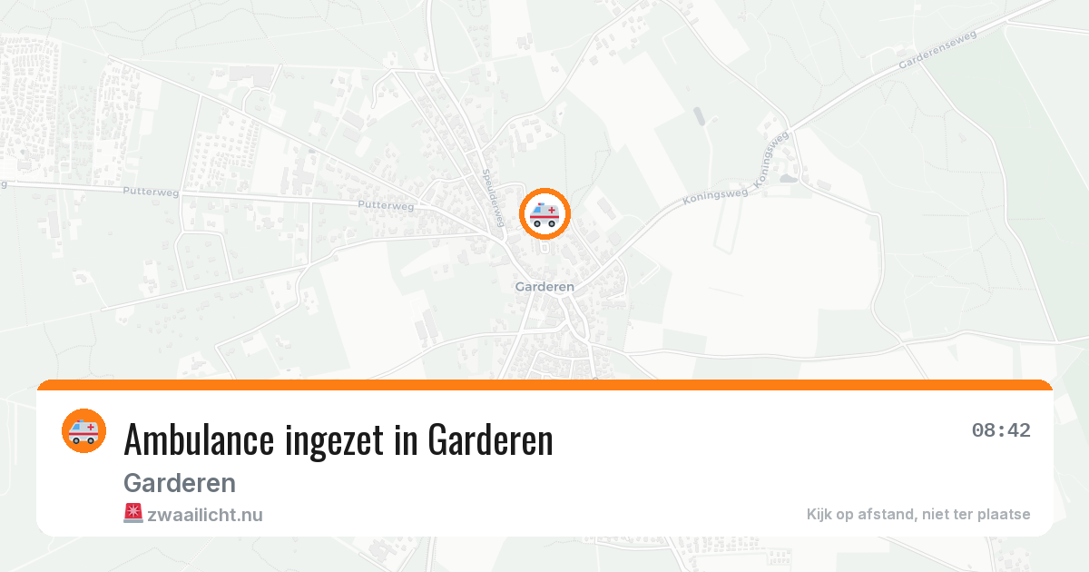 Ambulance ingezet in Garderen — 16 jul 2026