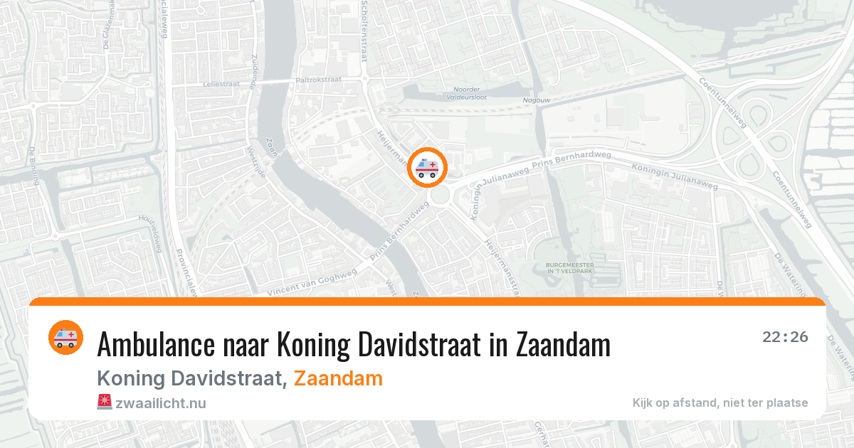 Ambulance naar Koning Davidstraat in Zaandam — 28 jan 2026