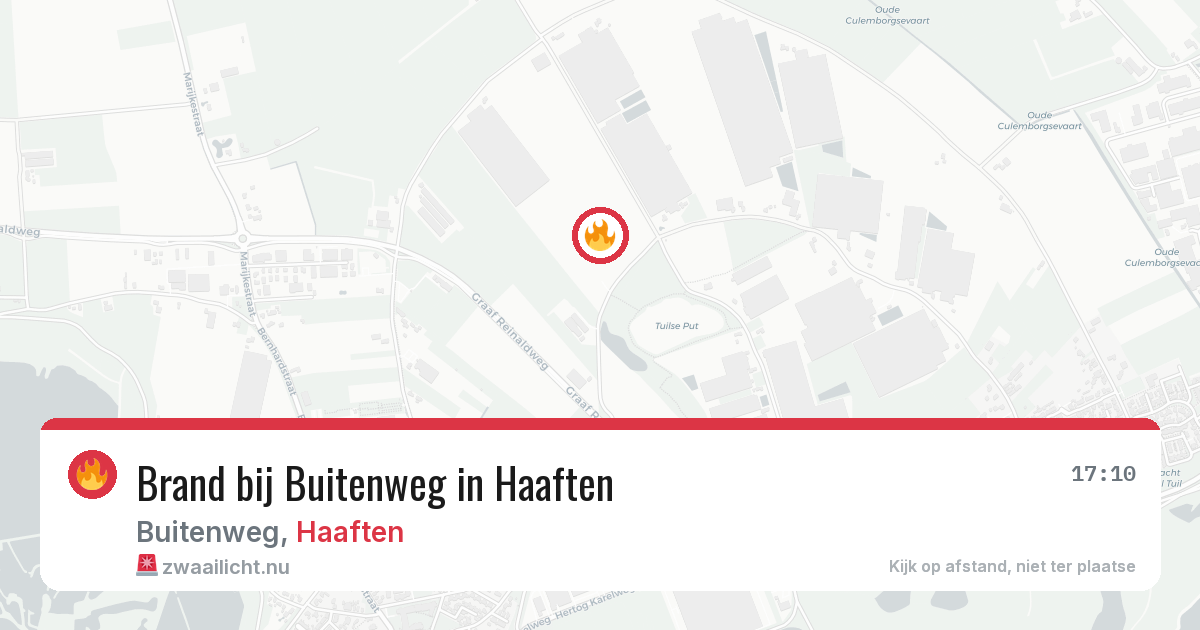 Brand bij Buitenweg in Haaften — 24 feb 2026