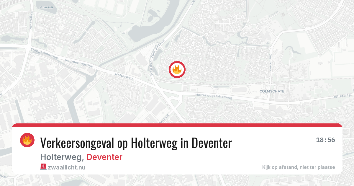 Verkeersongeval op Holterweg in Deventer — 26 mrt 2026