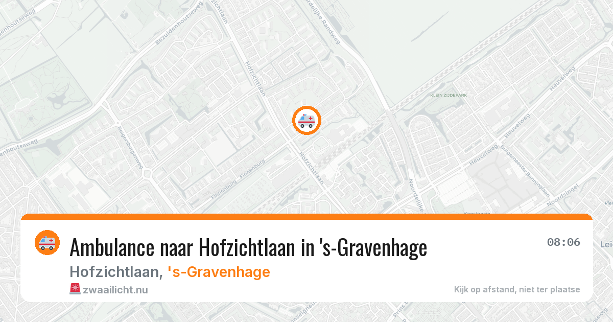 Ambulance naar Hofzichtlaan in 's-Gravenhage — 11 mei 2026