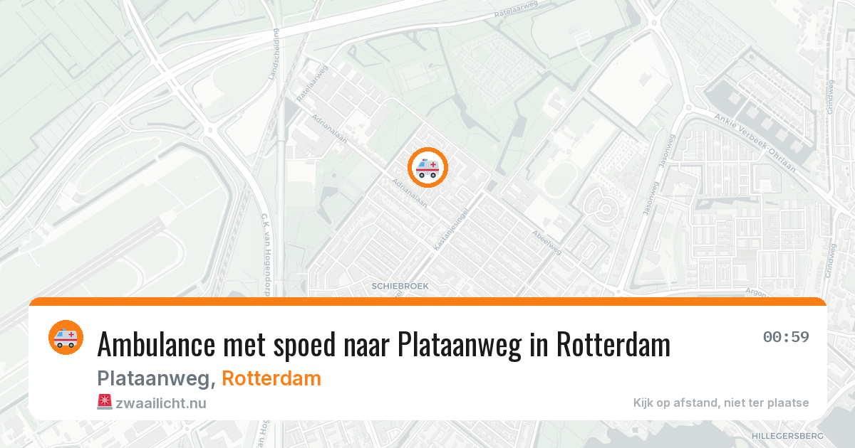 Ambulance met spoed naar Plataanweg in Rotterdam — 17 mrt 2026