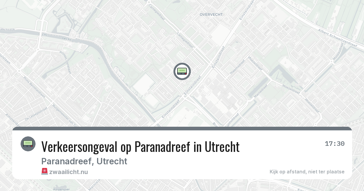 Verkeersongeval op Paranadreef in Utrecht — 3 mrt 2026