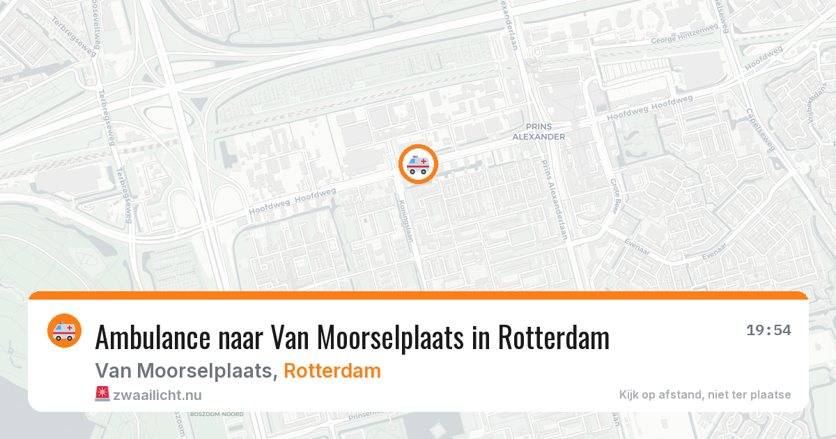Ambulance naar Van Moorselplaats in Rotterdam — 28 mrt 2026