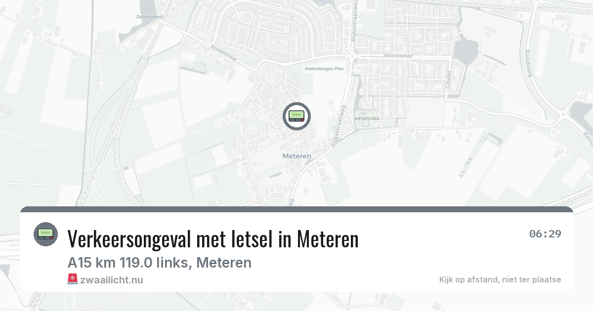 Verkeersongeval met letsel in Meteren — 2 apr 2026
