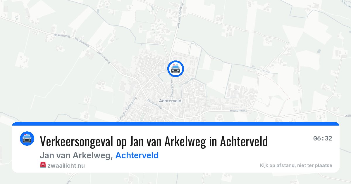 Verkeersongeval op Jan van Arkelweg in Achterveld — 11 mei 2026