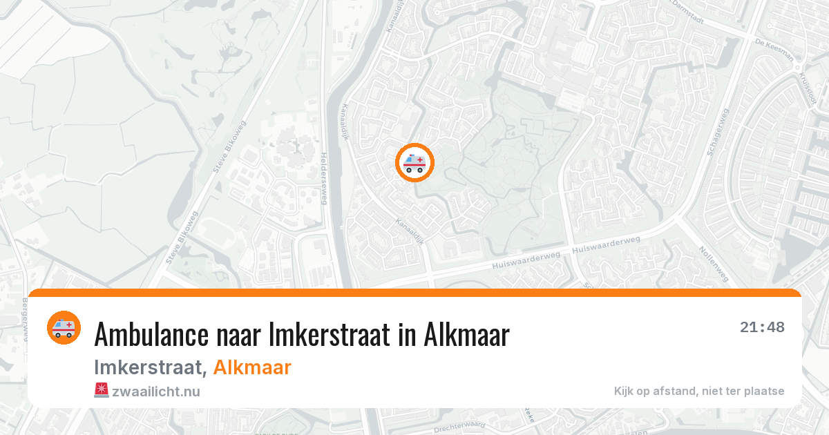 Ambulance naar Imkerstraat in Alkmaar — 16 mrt 2026