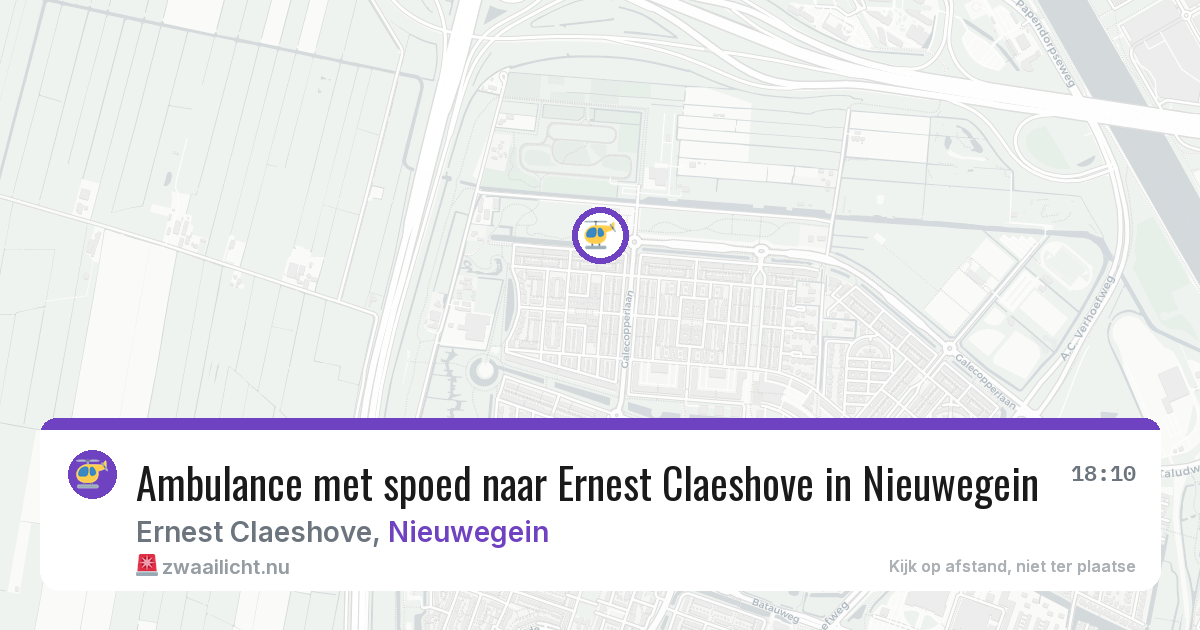 Ambulance met spoed naar Ernest Claeshove in Nieuwegein — 22 jul 2026