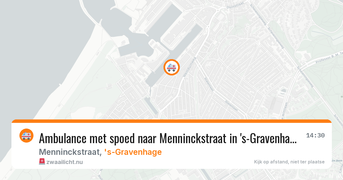Ambulance met spoed naar Menninckstraat in 's-Gravenhage — 26 mei 2026