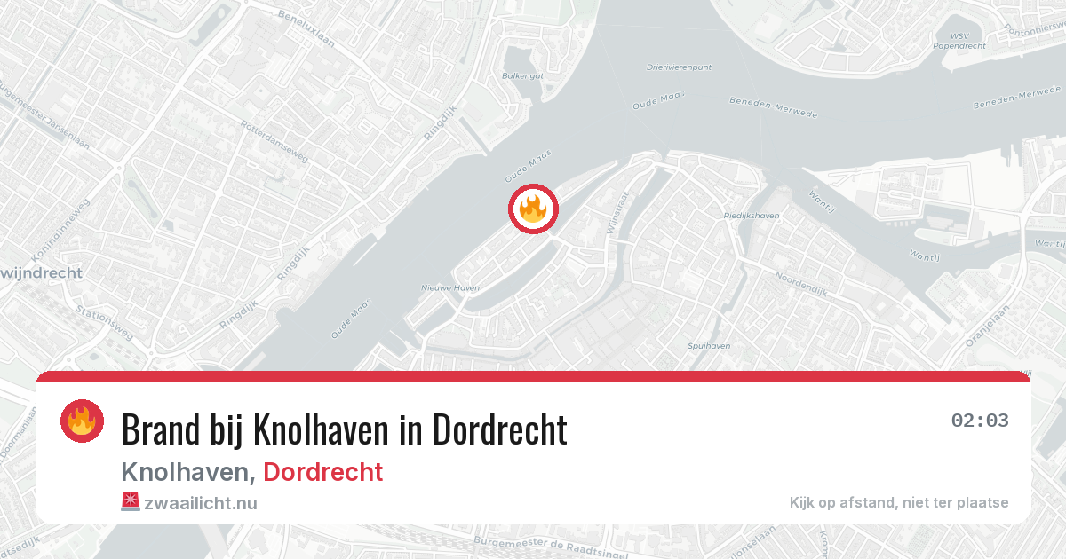 Brand bij Knolhaven in Dordrecht — 25 jul 2026