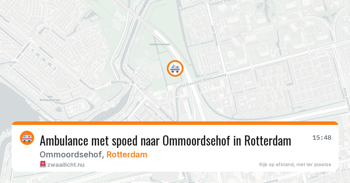 Ambulance met spoed naar Ommoordsehof in Rotterdam — 5 mei 2026