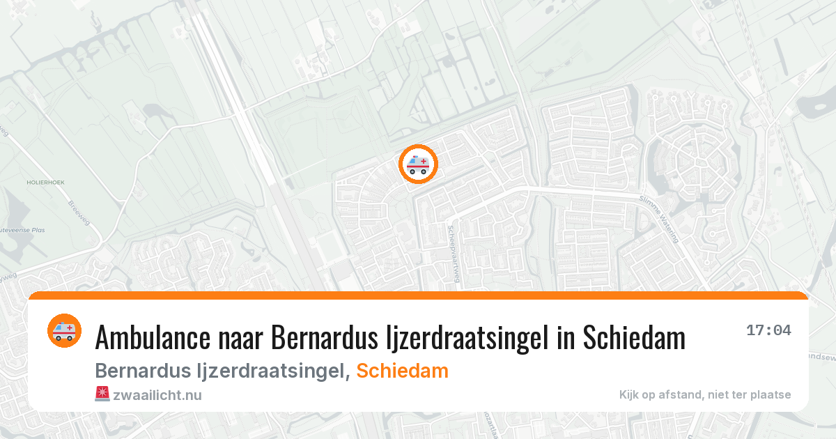 Ambulance naar Bernardus Ijzerdraatsingel in Schiedam — 23 mrt 2026