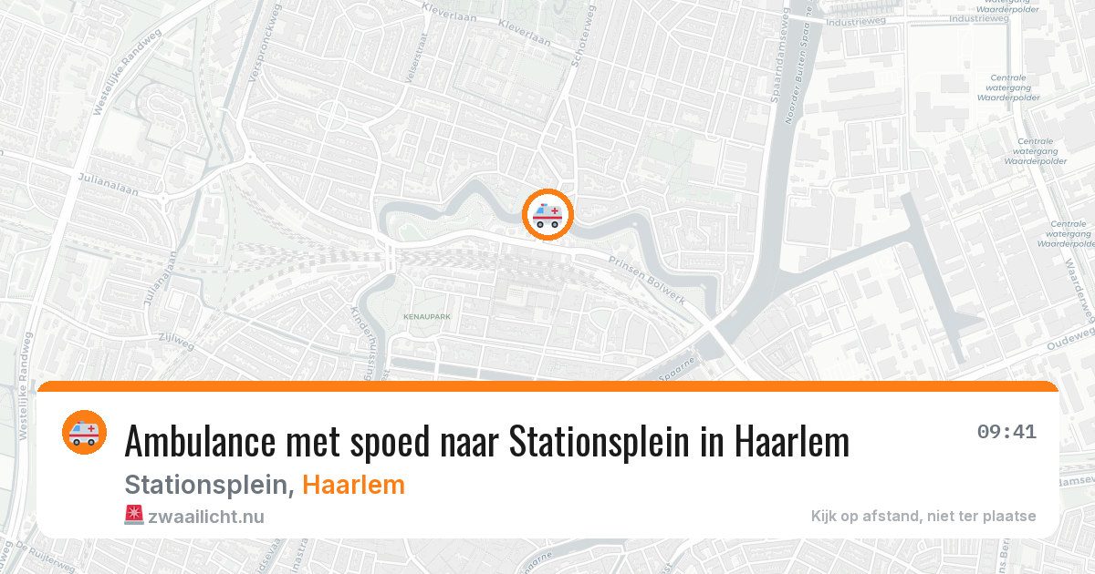 Ambulance met spoed naar Stationsplein in Haarlem — 17 jul 2026