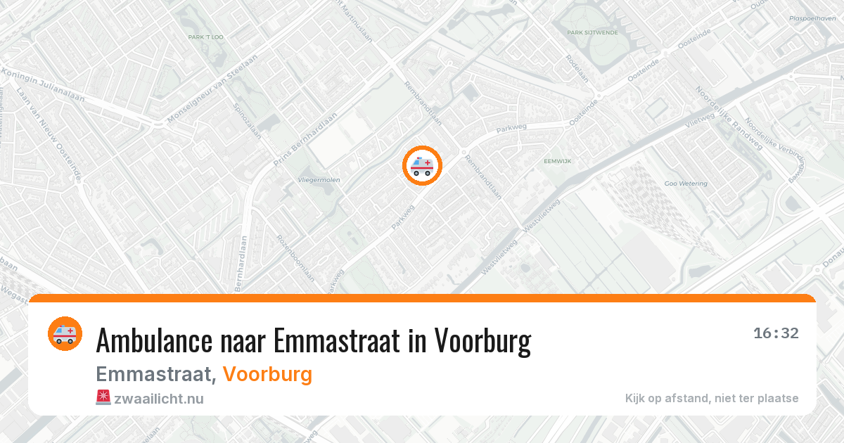 Ambulance naar Emmastraat in Voorburg — 26 jul 2026